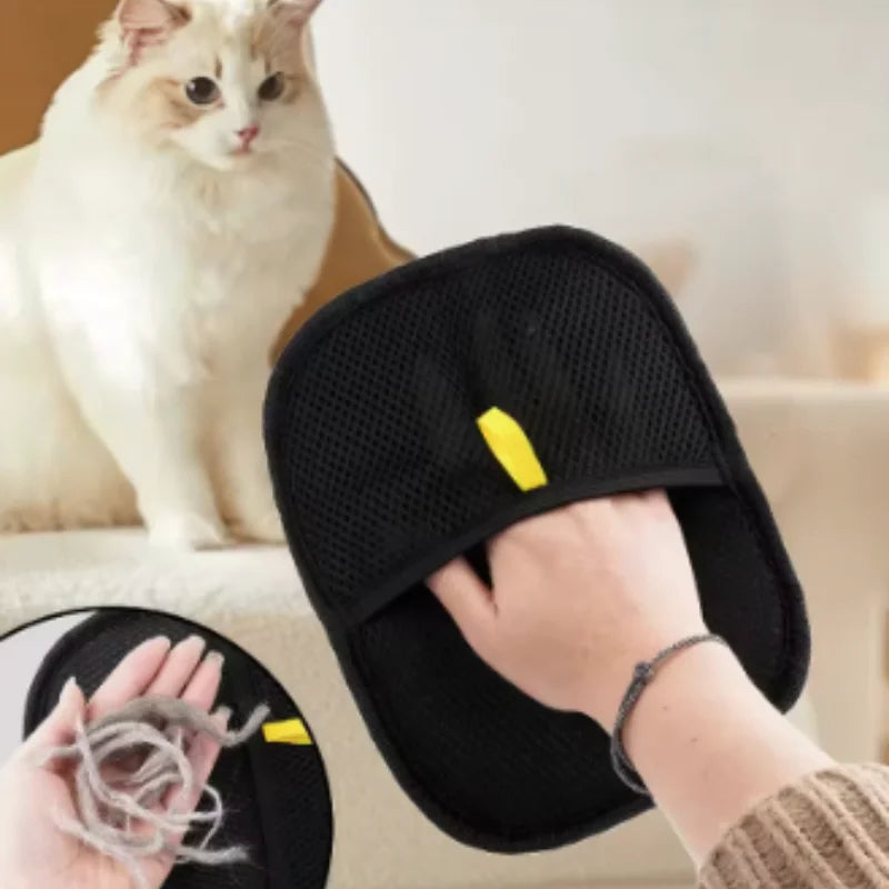 Pet Grooming Glove – Hair Remover Brush for Dogs & Cats